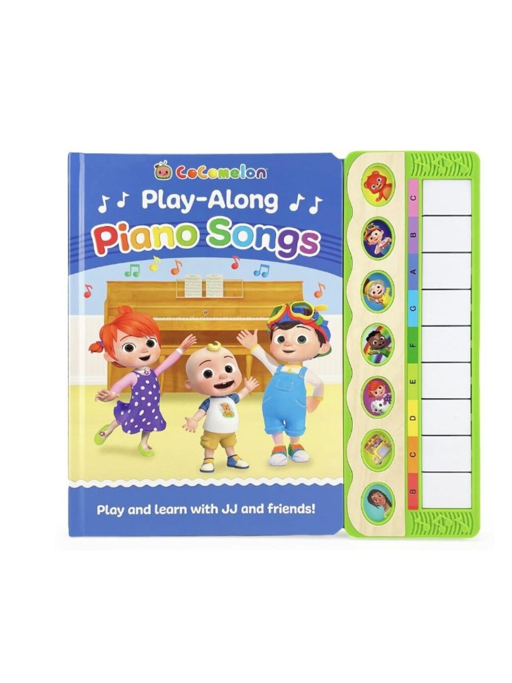 Cocomelon Play-Along Piano Songs Book With 7 Songs & Interactive Keyboard For Ki